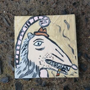 Possum Head Original Painting